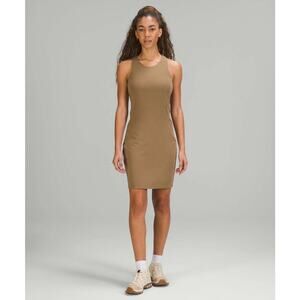 Lululemon Slim-Fit Above-Knee Dress Artifact Built in Bra Women’s Dress 10